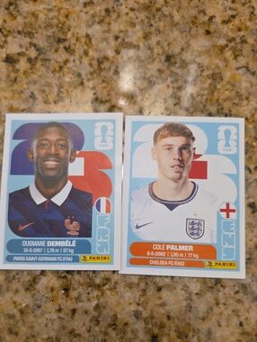 Panini Blue, Light Blue and White Football Sticker Lot
